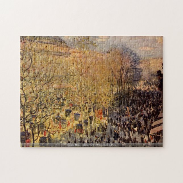 Claude Monet - Boulevard av Capucines i Paris Pussel (Horisontell)
