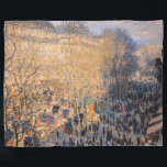 Claude Monet - Boulevard des Capucines i Paris Fleecefilt<br><div class="desc">Boulevard des Capucines in Paris - Claude Monet,  Oil on Canvas,  1873</div>