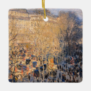Claude Monet - Boulevard des Capucines i Paris Julgransprydnad Keramik