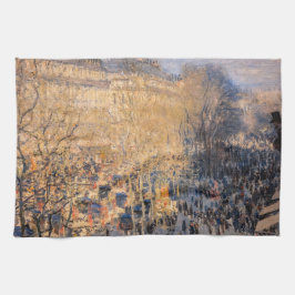 Claude Monet - Boulevard des Capucines i Paris Kökshandduk