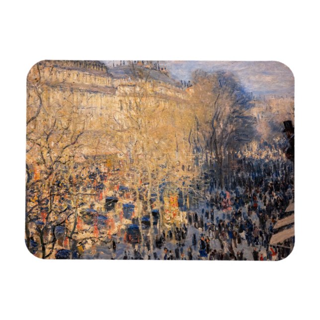 Claude Monet - Boulevard des Capucines i Paris Magnet (Horisontell)