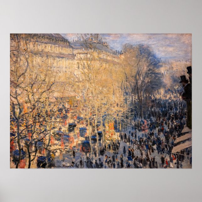 Claude Monet - Boulevard des Capucines i Paris Poster (Framsidan)