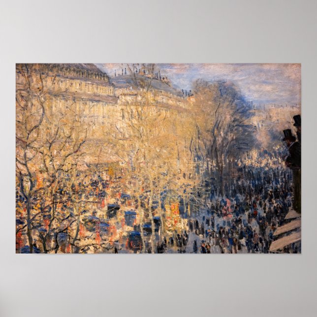 Claude Monet - Boulevard des Capucines i Paris Poster (Framsidan)