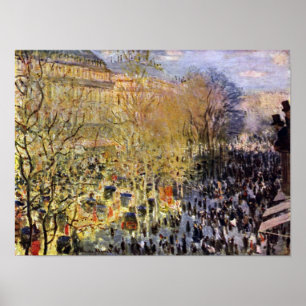 Claude Monet - Boulevard des Capucines i Paris Poster