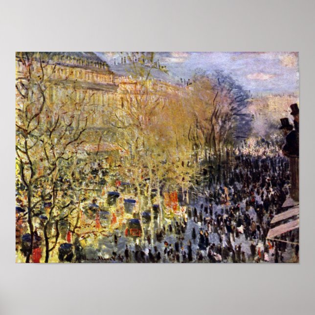 Claude Monet - Boulevard des Capucines i Paris Poster (Framsidan)