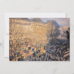 Claude Monet - Boulevard des Capucines i Paris Tack Kort