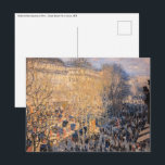 Claude Monet - Boulevard des Capucines i Paris Vykort<br><div class="desc">Boulevard des Capucines i Paris - Claude Monet,  Olja på duk,  1873</div>