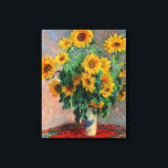 Claude Monet - Bouquet av solblommor Canvastryck<br><div class="desc">Bouquet of Sunwers / Bouquet de tournesols - Claude Monet,  Oil on Canvas,  1881</div>