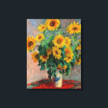 Claude Monet - Bouquet av solblommor Canvastryck<br><div class="desc">Bouquet of Sunwers / Bouquet de tournesols - Claude Monet,  Oil on Canvas,  1881</div>