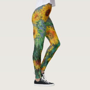 Claude Monet - Bouquet av solblommor Leggings