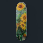 Claude Monet - Bouquet av solblommor Mini Skateboard Bräda 18,5 Cm<br><div class="desc">Bouquet of Sunwers / Bouquet de tournesols - Claude Monet,  Oil on Canvas,  1881</div>