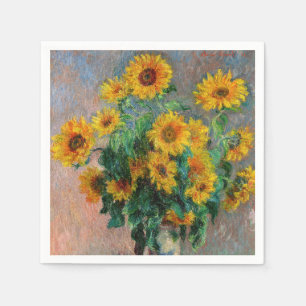 Claude Monet - Bouquet av solblommor Pappersservett
