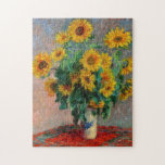 Claude Monet - Bouquet av solblommor Pussel<br><div class="desc">Bouquet of Sunwers / Bouquet de tournesols - Claude Monet,  Oil on Canvas,  1881</div>