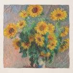 Claude Monet - Bouquet av solblommor Sjal<br><div class="desc">Bouquet of Sunwers / Bouquet de tournesols - Claude Monet,  Oil on Canvas,  1881</div>