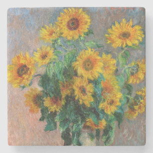 Claude Monet - Bouquet av solblommor Stenunderlägg