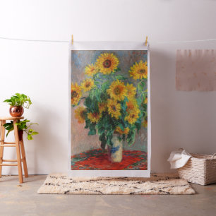 Claude Monet - Bouquet av solblommor Tyg