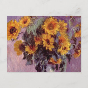 Claude Monet - Bouquet av solblommor Vykort