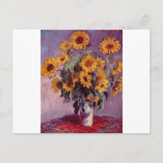 Claude Monet Bouquet av solblommor Vykort