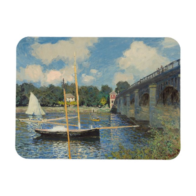 Claude Monet | Bron i Argentina Magnet (Horisontell)