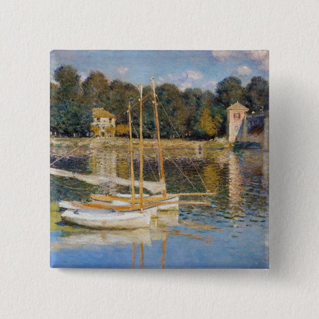 Claude Monet - Bron över Argenteuil Knapp (Framsida)