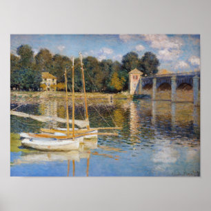 Claude Monet - Bron över Argenteuil Poster