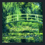 Claude Monet: Bron över en damm av Vatten Lilies Poster<br><div class="desc">En underbar klassisk poster med en bro över en damm av vatten lilies,  målad av Franskens imponerande målare Claude Monet.</div>