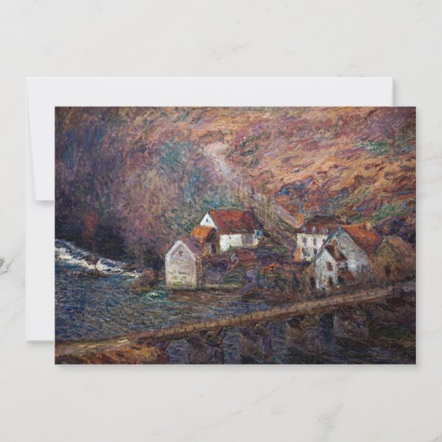 Claude Monet - Bron över Vervy Inbjudningar (Framsida)