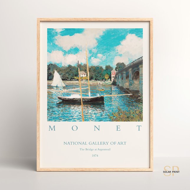 Claude Monet Bron på argenteuil Art Print Poster (Skapare uppladdad)