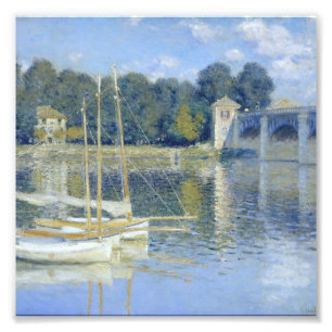 Claude Monet - Bron vid Argenteuil Fototryck