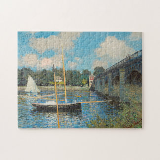 Claude Monet Bron vid argenteuil Painting Pussel