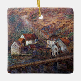 Claude Monet - Bron vid Vervy Julgransprydnad Keramik