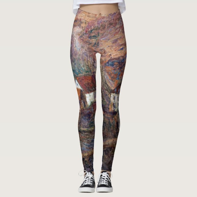 Claude Monet - Bron vid Vervy Leggings (Framsida)