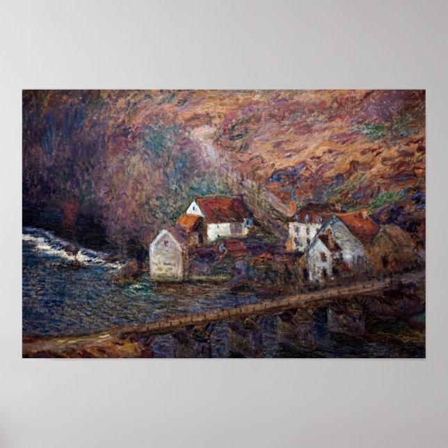 Claude Monet - Bron vid Vervy Poster (Framsidan)