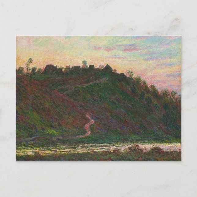 Claude Monet - byn La Roche-Blond Vykort (Framsida)