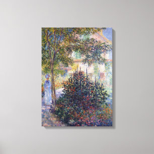 Claude Monet Camille i Garden i Argentina Canvastryck