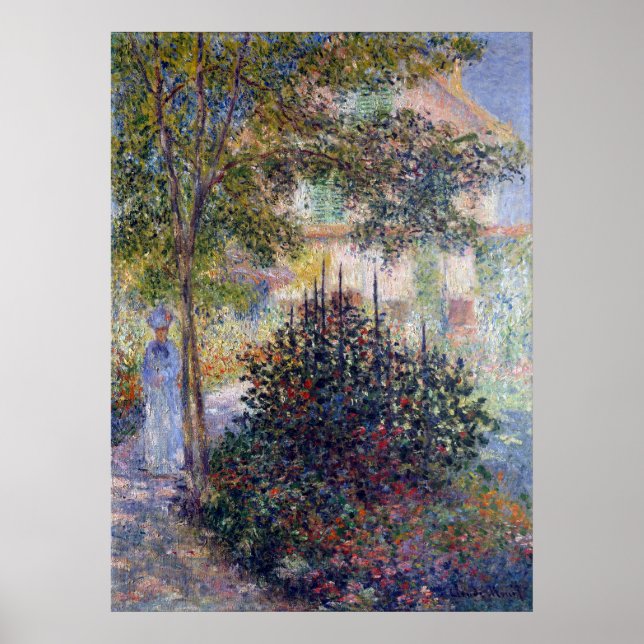 Claude Monet Camille i Garden i Argentina Poster (Framsidan)