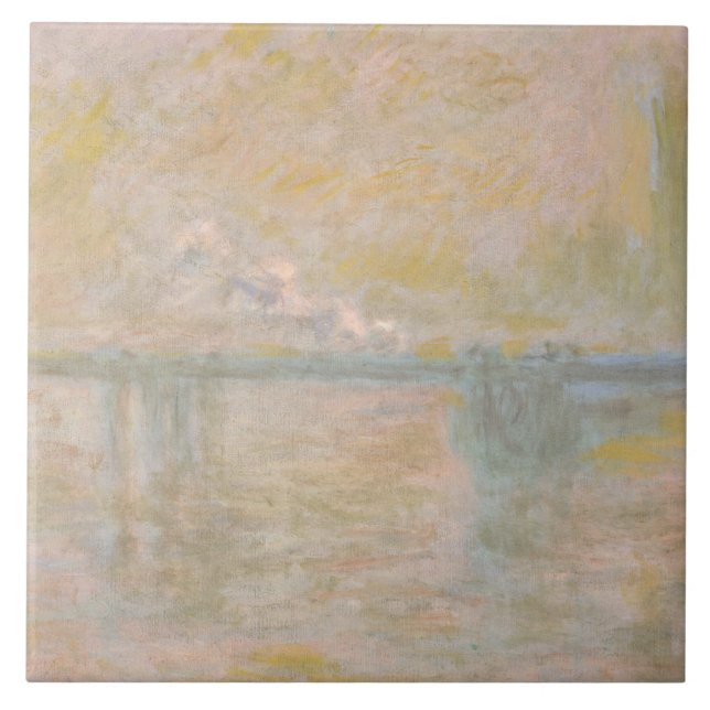 Claude Monet - Charing-Kor Bridge i London Kakelplatta (Framsidan)