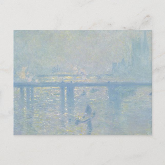 Claude Monet - Charing Kor Bridge Vykort (Framsida)