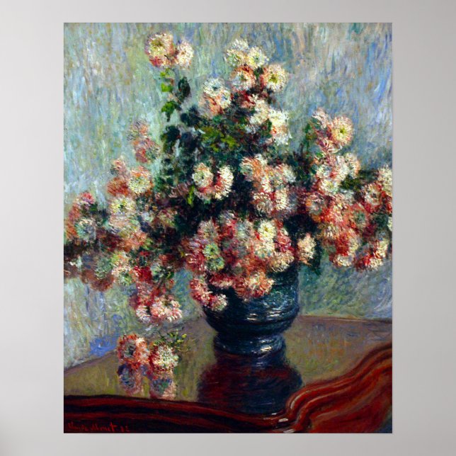 Claude Monet_Chrysanthemum Flowers - Poster (Framsidan)
