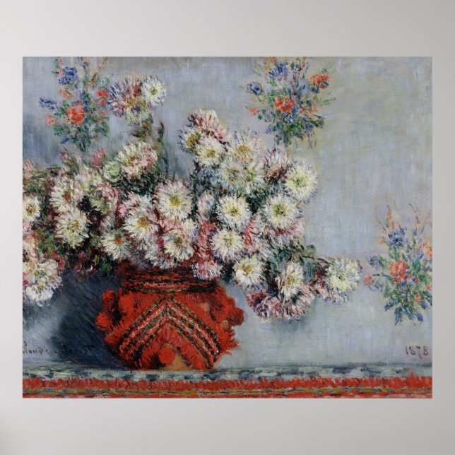 Claude Monet | Chrysanthemums 1878 Poster (Framsidan)