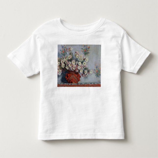 Claude Monet | Chrysanthemums, 1878 Tee Shirt (Framsida)