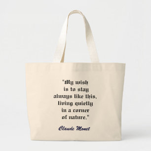 CLAUDE MONET CITERAT konstbag Jumbo Tygkasse