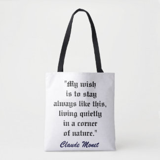 CLAUDE MONET CITERAT konstbag Tygkasse