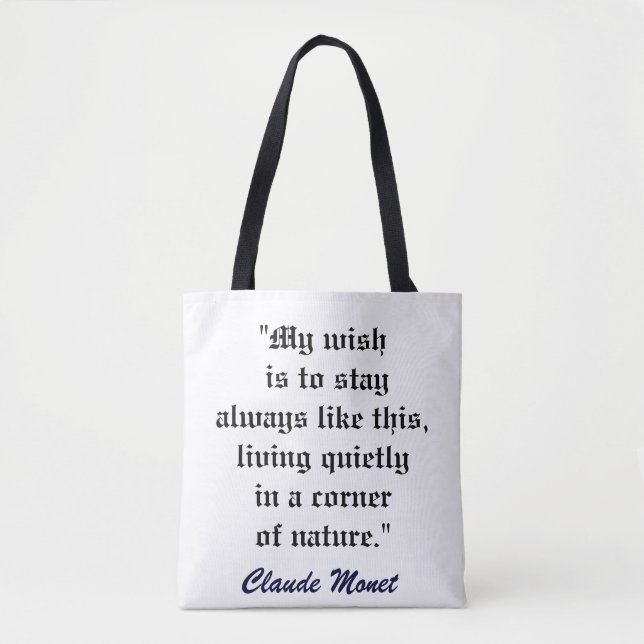 CLAUDE MONET CITERAT konstbag Tygkasse (Framsida)