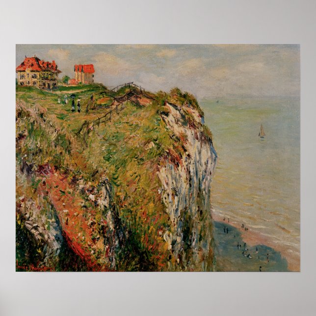 Claude Monet | Cliff at Dieppe, 1882 Poster (Framsidan)