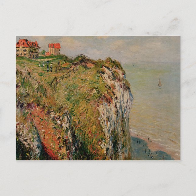 Claude Monet | Cliff at Dieppe, 1882 Vykort (Framsida)