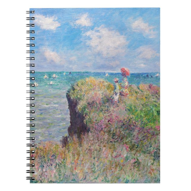 Claude Monet - Cliff Walk i Pourville Anteckningsbok (Framsidan)