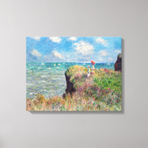 Claude Monet Cliff Walk i Pourville Canvastryck