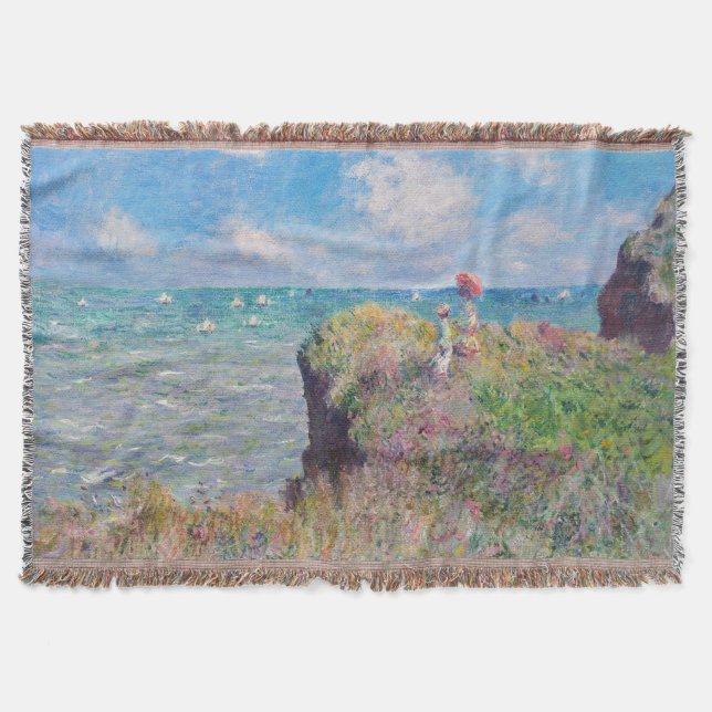 Claude Monet - Cliff Walk i Pourville Filt (Framsidan)