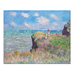 Claude Monet - Cliff Walk i Pourville Fototryck